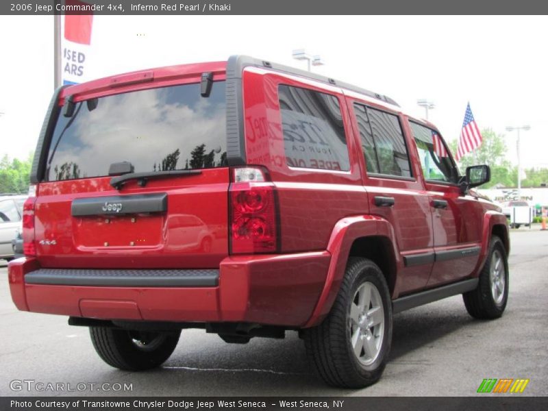 Inferno Red Pearl / Khaki 2006 Jeep Commander 4x4