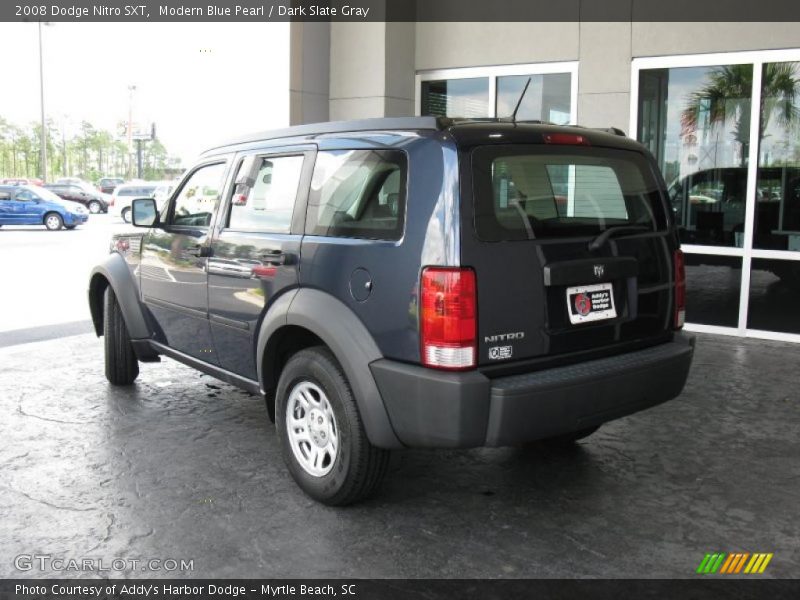 Modern Blue Pearl / Dark Slate Gray 2008 Dodge Nitro SXT