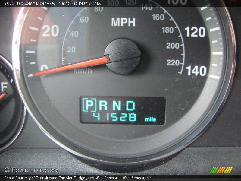 Inferno Red Pearl / Khaki 2006 Jeep Commander 4x4
