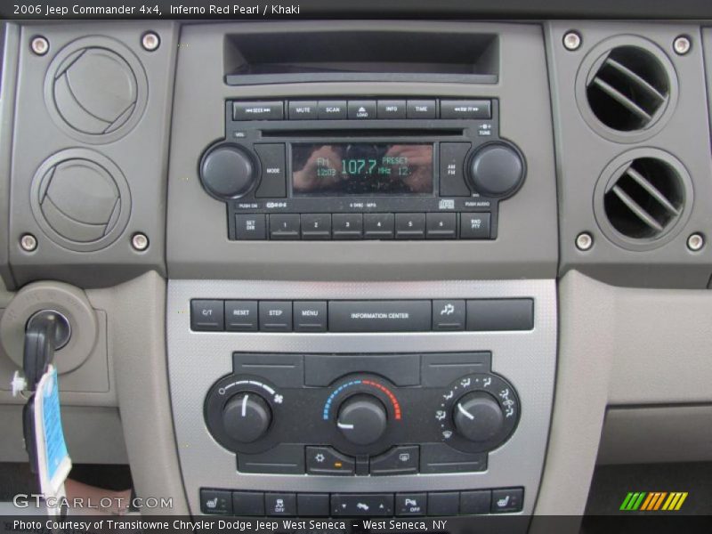 Inferno Red Pearl / Khaki 2006 Jeep Commander 4x4