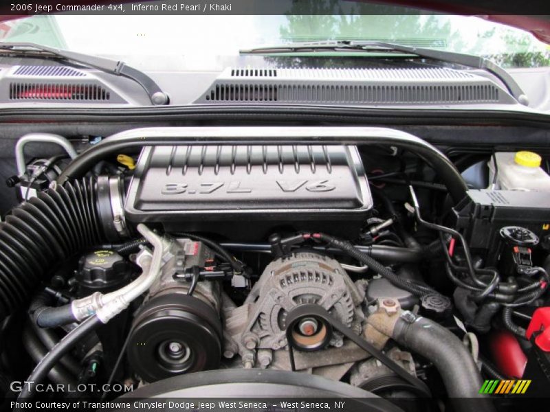 Inferno Red Pearl / Khaki 2006 Jeep Commander 4x4