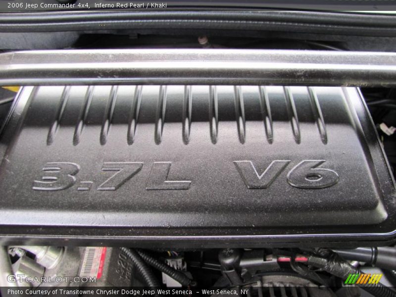 Inferno Red Pearl / Khaki 2006 Jeep Commander 4x4