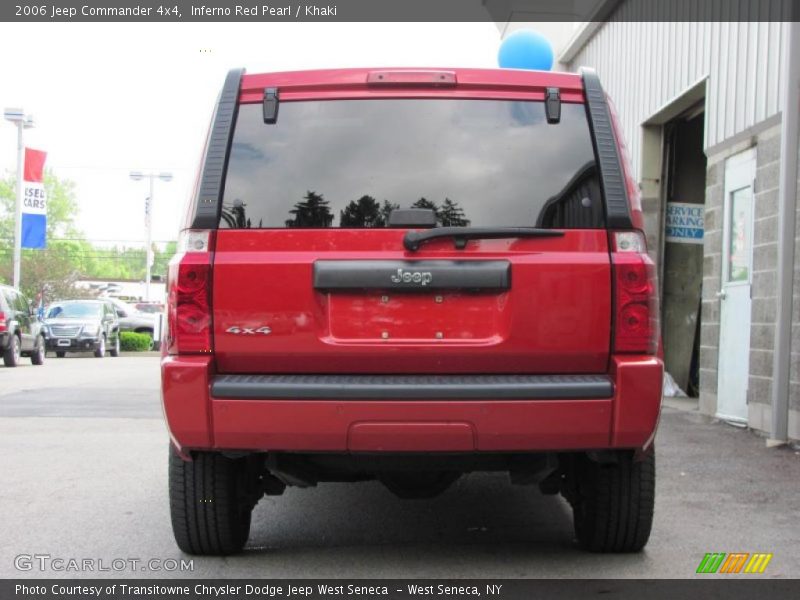 Inferno Red Pearl / Khaki 2006 Jeep Commander 4x4