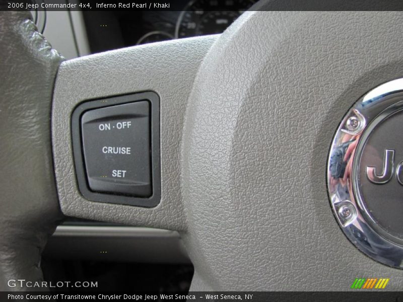 Inferno Red Pearl / Khaki 2006 Jeep Commander 4x4