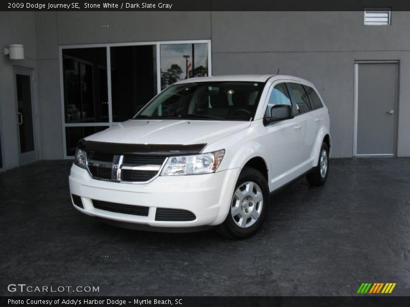 Stone White / Dark Slate Gray 2009 Dodge Journey SE