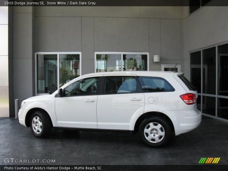 Stone White / Dark Slate Gray 2009 Dodge Journey SE