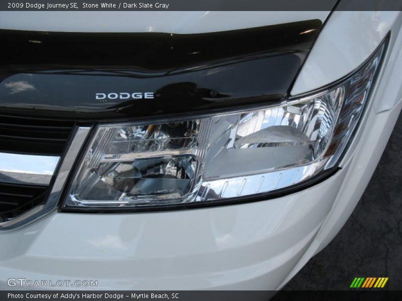 Stone White / Dark Slate Gray 2009 Dodge Journey SE