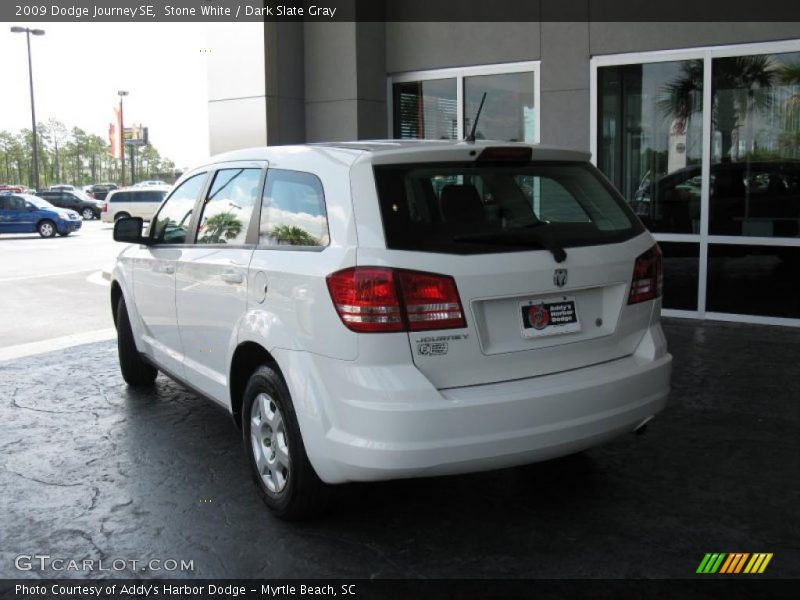 Stone White / Dark Slate Gray 2009 Dodge Journey SE