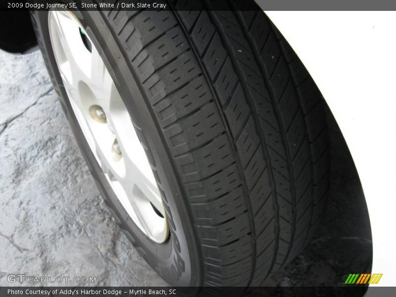 Stone White / Dark Slate Gray 2009 Dodge Journey SE