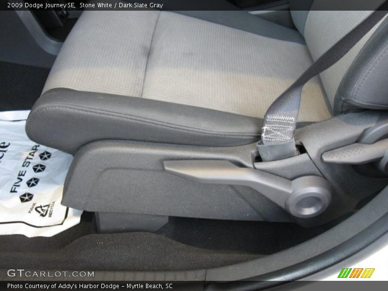 Stone White / Dark Slate Gray 2009 Dodge Journey SE
