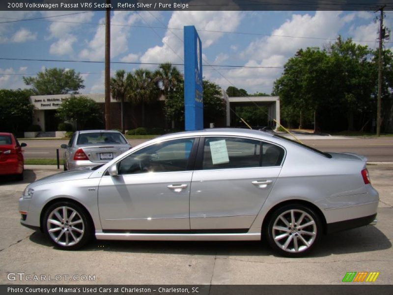Reflex Silver / Pure Beige 2008 Volkswagen Passat VR6 Sedan