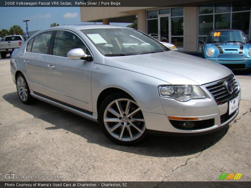 Reflex Silver / Pure Beige 2008 Volkswagen Passat VR6 Sedan
