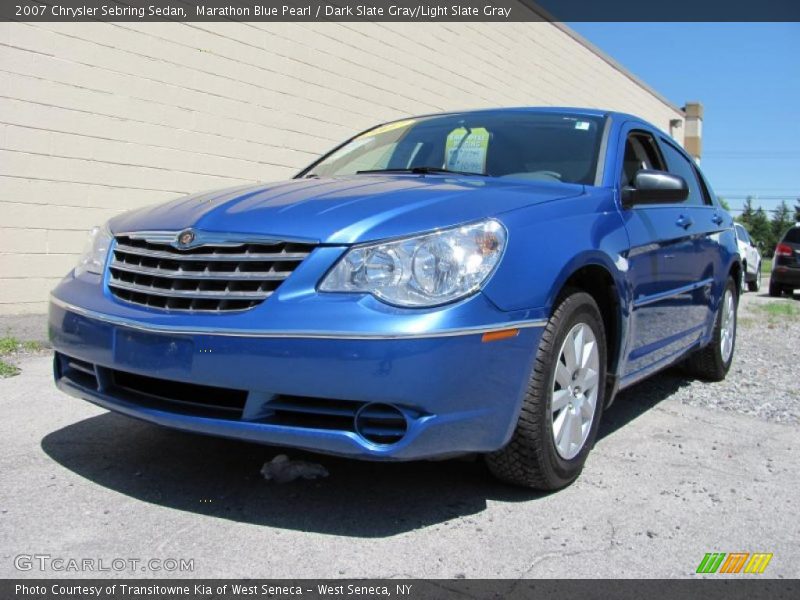 Marathon Blue Pearl / Dark Slate Gray/Light Slate Gray 2007 Chrysler Sebring Sedan