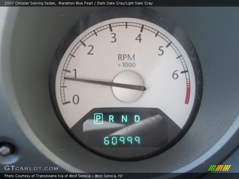 Marathon Blue Pearl / Dark Slate Gray/Light Slate Gray 2007 Chrysler Sebring Sedan