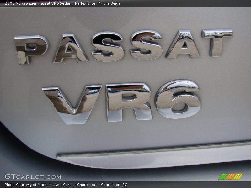 Reflex Silver / Pure Beige 2008 Volkswagen Passat VR6 Sedan