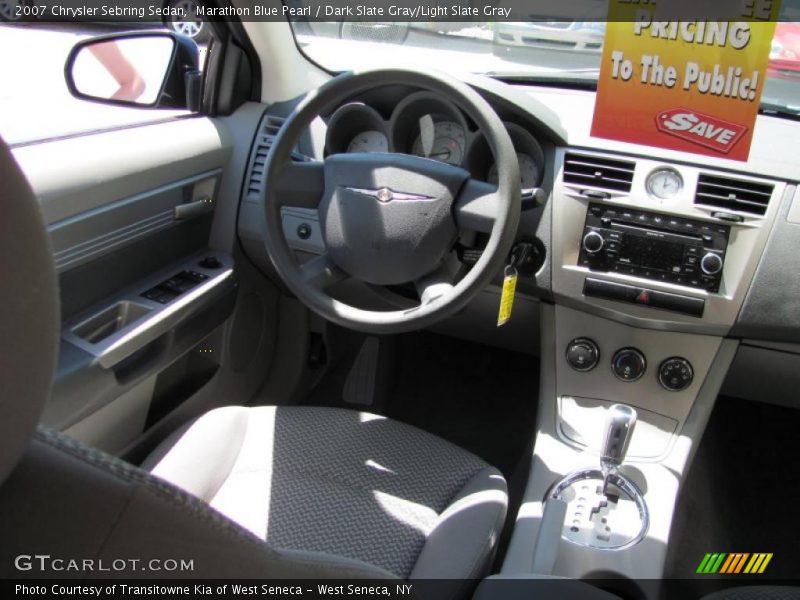 Marathon Blue Pearl / Dark Slate Gray/Light Slate Gray 2007 Chrysler Sebring Sedan