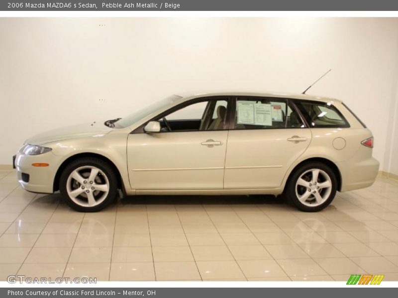 Pebble Ash Metallic / Beige 2006 Mazda MAZDA6 s Sedan