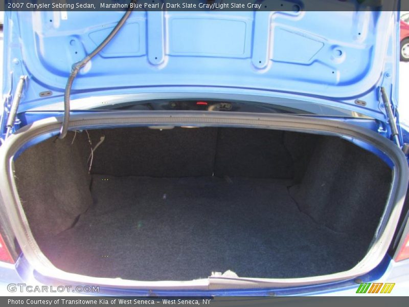 Marathon Blue Pearl / Dark Slate Gray/Light Slate Gray 2007 Chrysler Sebring Sedan