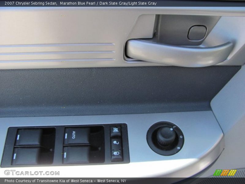 Marathon Blue Pearl / Dark Slate Gray/Light Slate Gray 2007 Chrysler Sebring Sedan