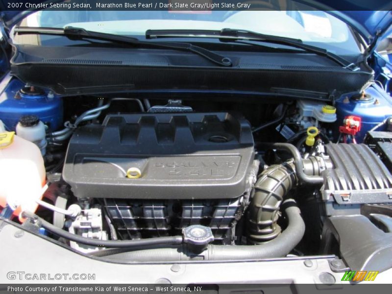 Marathon Blue Pearl / Dark Slate Gray/Light Slate Gray 2007 Chrysler Sebring Sedan