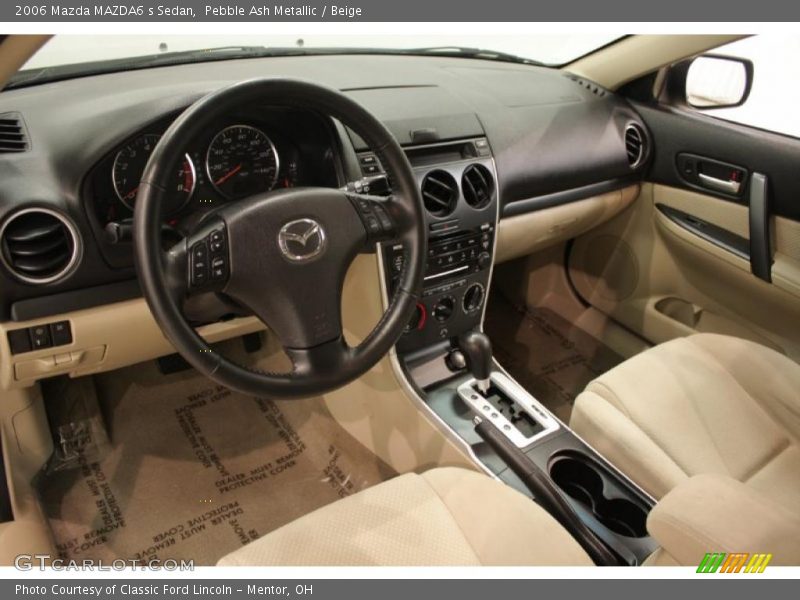 Pebble Ash Metallic / Beige 2006 Mazda MAZDA6 s Sedan