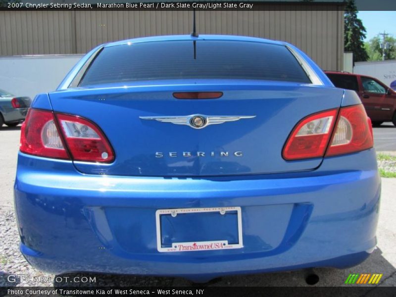 Marathon Blue Pearl / Dark Slate Gray/Light Slate Gray 2007 Chrysler Sebring Sedan