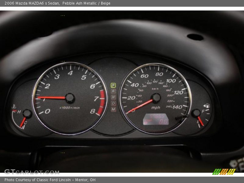 Pebble Ash Metallic / Beige 2006 Mazda MAZDA6 s Sedan