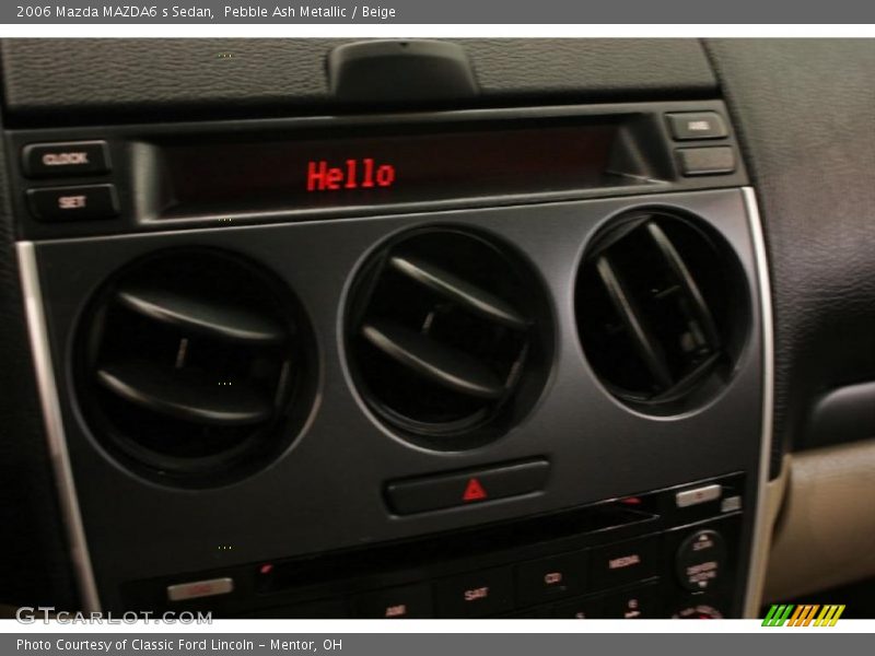 Pebble Ash Metallic / Beige 2006 Mazda MAZDA6 s Sedan