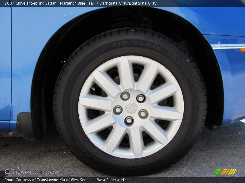 Marathon Blue Pearl / Dark Slate Gray/Light Slate Gray 2007 Chrysler Sebring Sedan