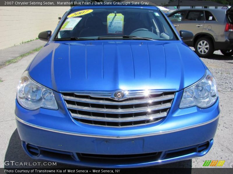 Marathon Blue Pearl / Dark Slate Gray/Light Slate Gray 2007 Chrysler Sebring Sedan