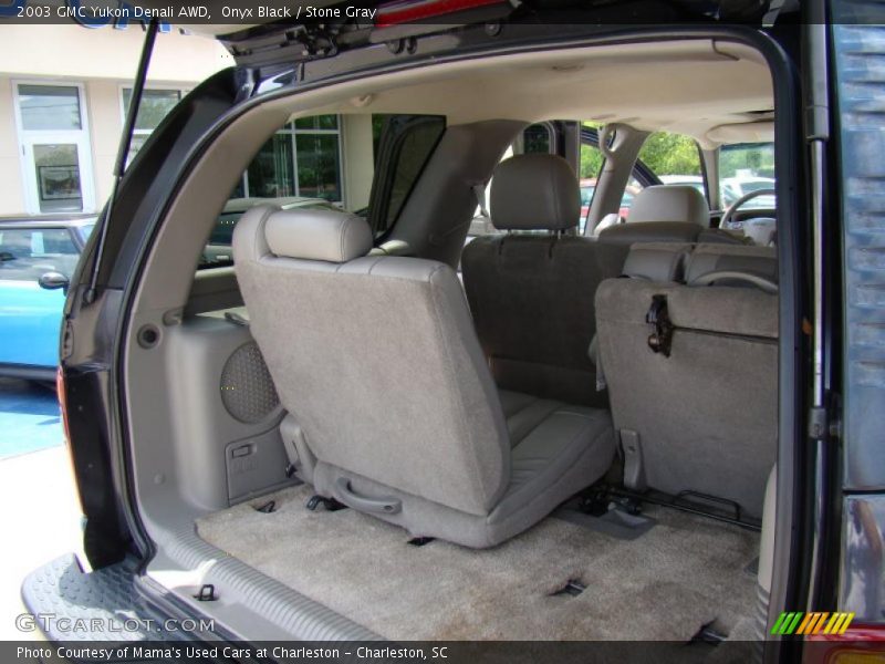 Onyx Black / Stone Gray 2003 GMC Yukon Denali AWD