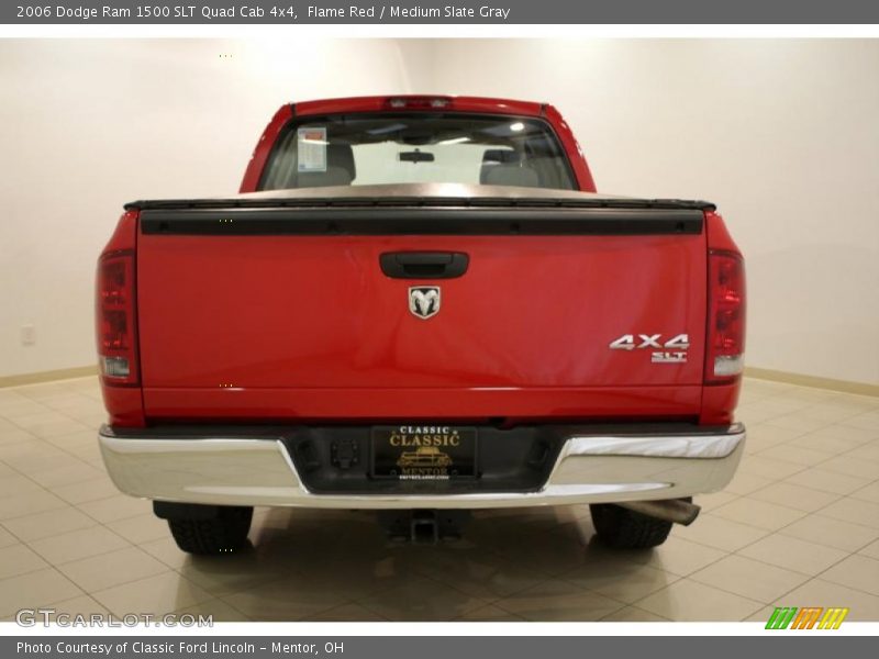 Flame Red / Medium Slate Gray 2006 Dodge Ram 1500 SLT Quad Cab 4x4