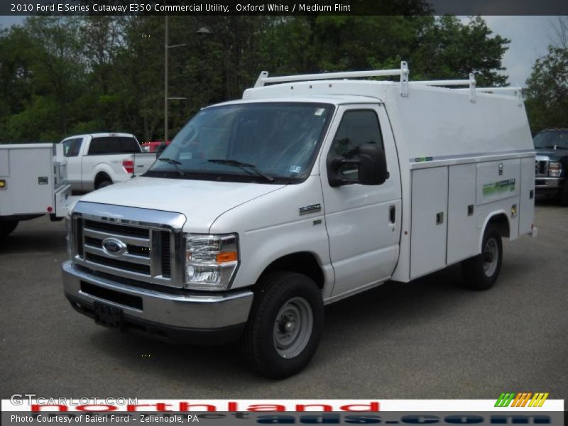 Oxford White / Medium Flint 2010 Ford E Series Cutaway E350 Commercial Utility