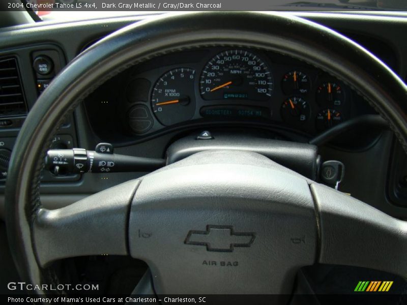 Dark Gray Metallic / Gray/Dark Charcoal 2004 Chevrolet Tahoe LS 4x4