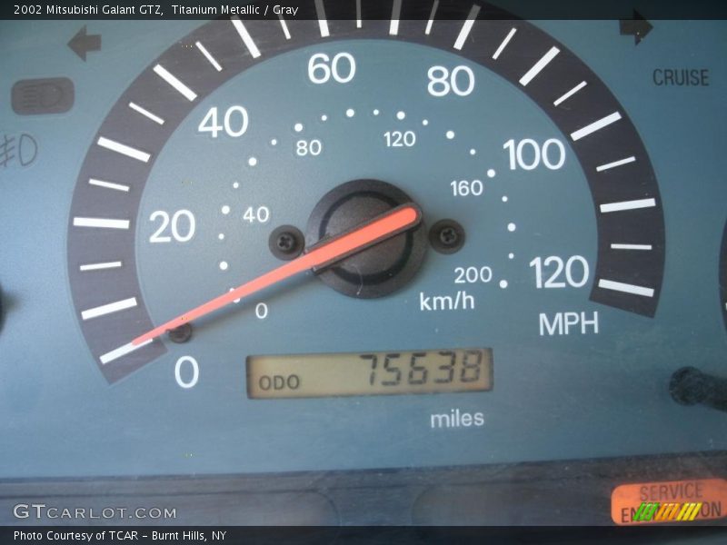 Titanium Metallic / Gray 2002 Mitsubishi Galant GTZ