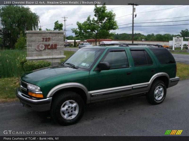 Meadow Green Metallic / Medium Gray 1999 Chevrolet Blazer LS 4x4