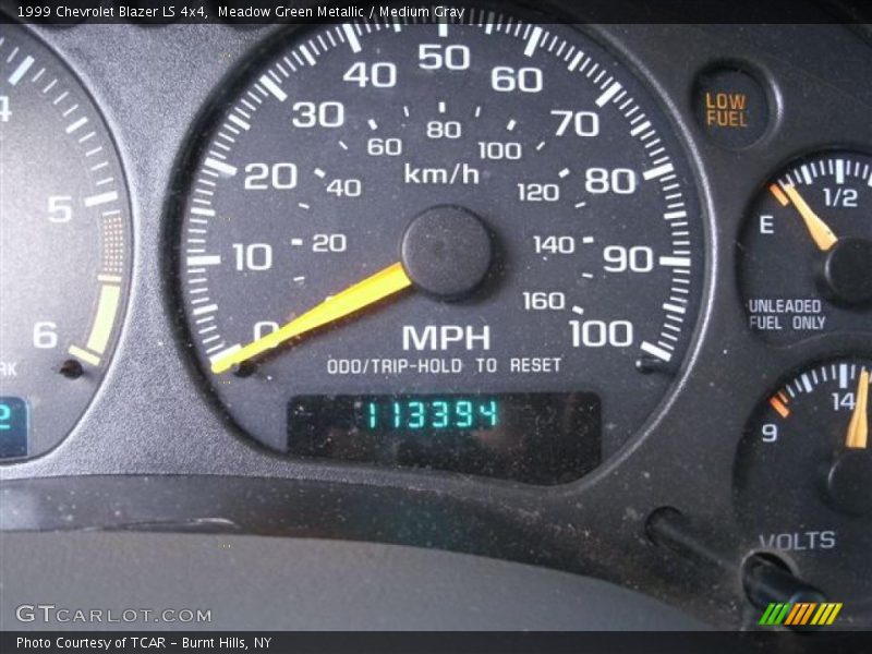 Meadow Green Metallic / Medium Gray 1999 Chevrolet Blazer LS 4x4