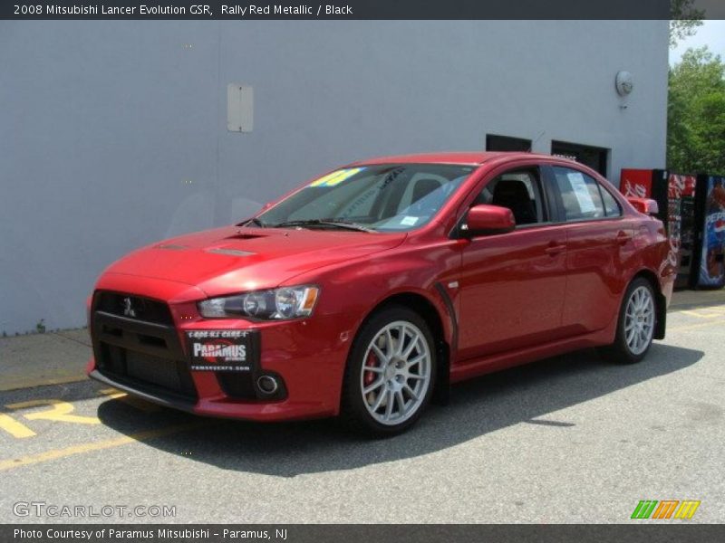 Rally Red Metallic / Black 2008 Mitsubishi Lancer Evolution GSR