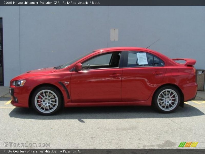 Rally Red Metallic / Black 2008 Mitsubishi Lancer Evolution GSR