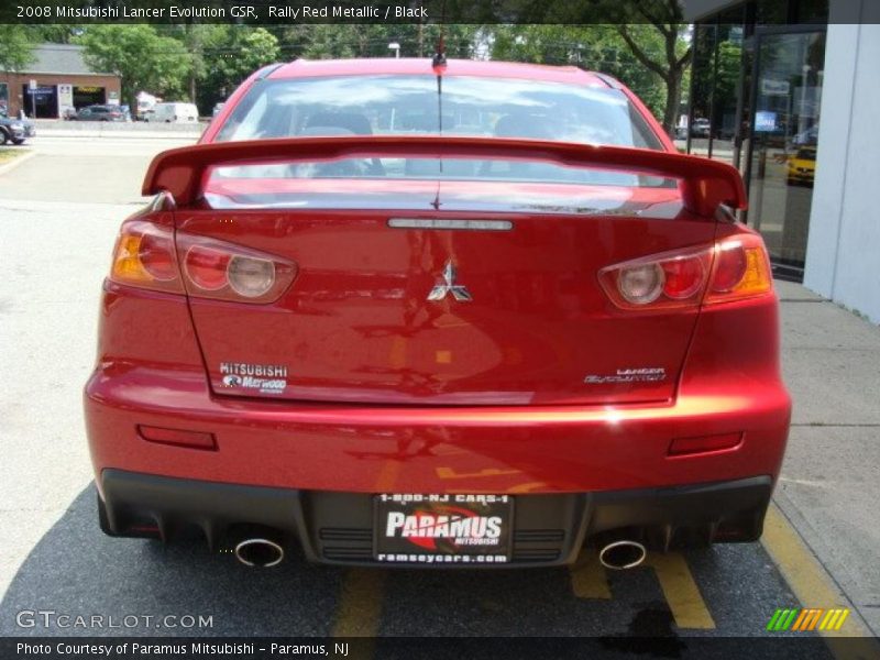 Rally Red Metallic / Black 2008 Mitsubishi Lancer Evolution GSR
