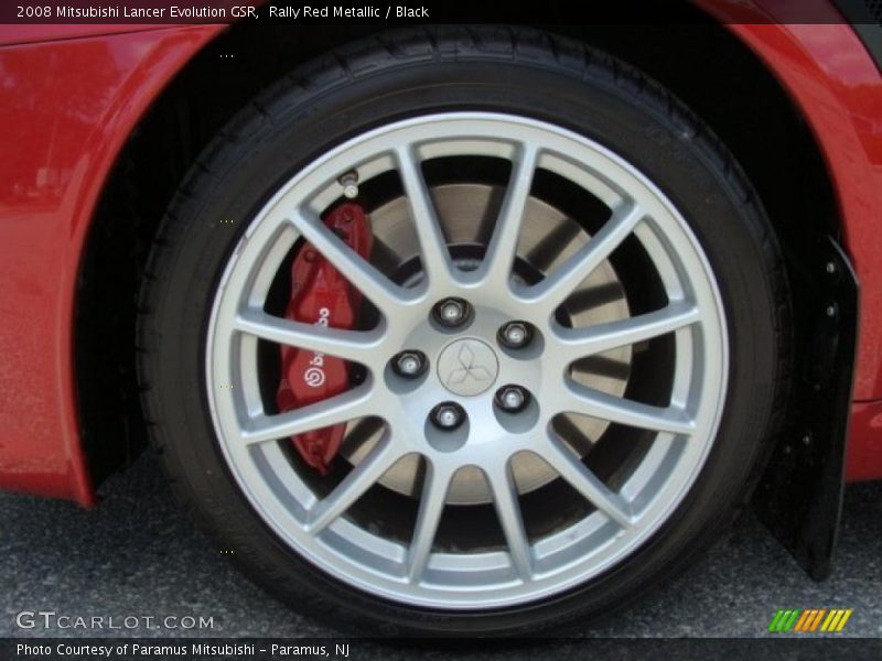 Rally Red Metallic / Black 2008 Mitsubishi Lancer Evolution GSR