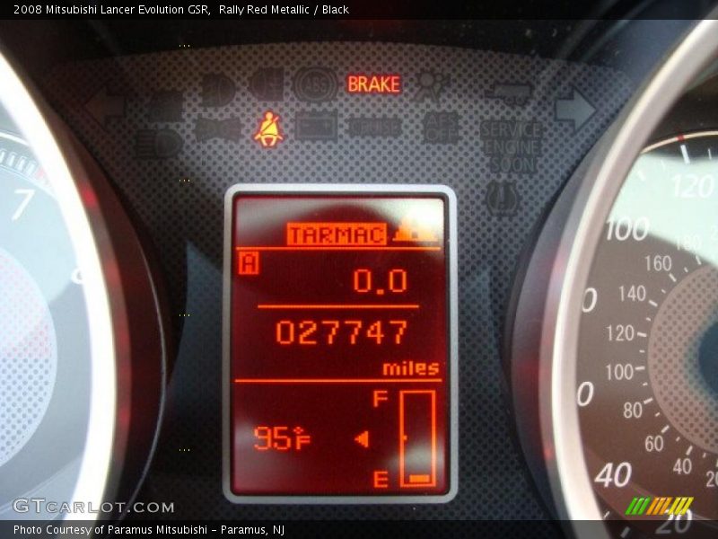 Rally Red Metallic / Black 2008 Mitsubishi Lancer Evolution GSR