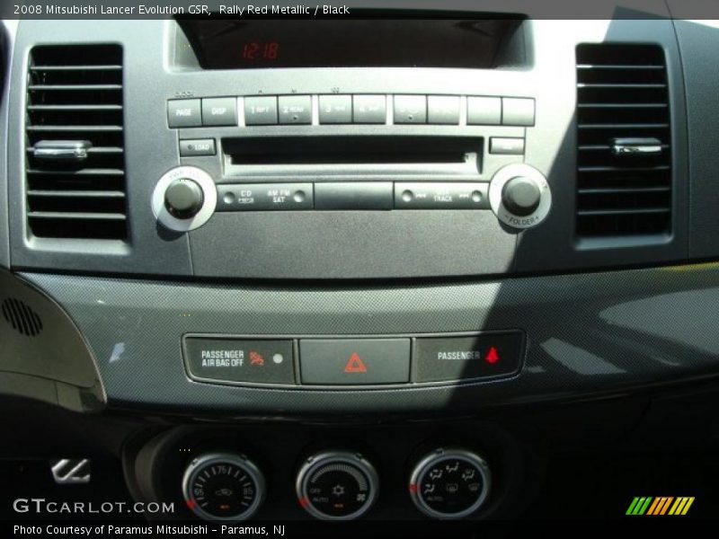 Rally Red Metallic / Black 2008 Mitsubishi Lancer Evolution GSR