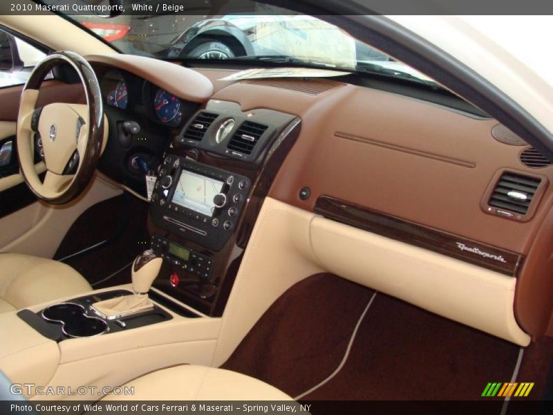 White / Beige 2010 Maserati Quattroporte