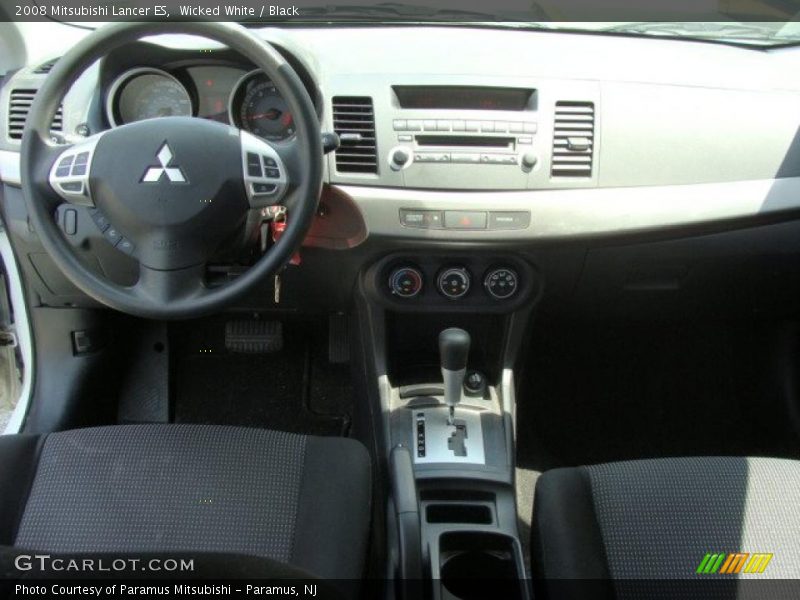 Wicked White / Black 2008 Mitsubishi Lancer ES