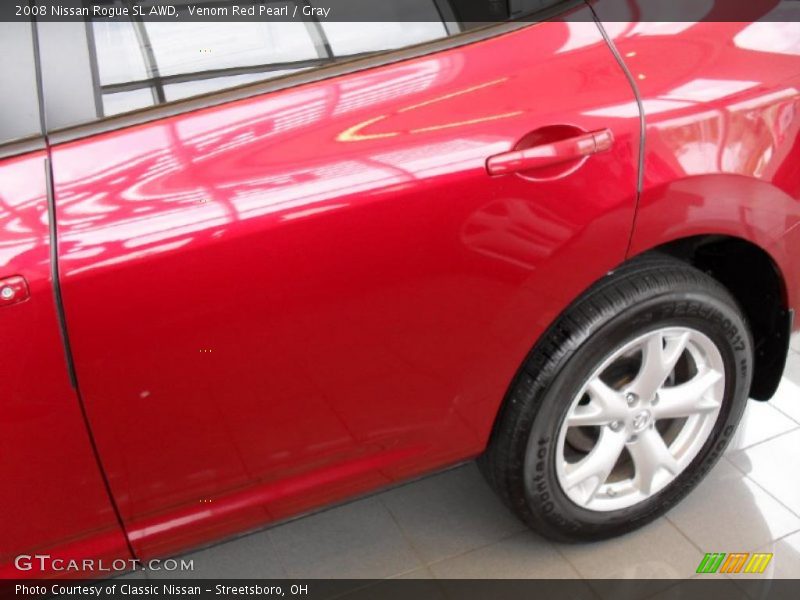 Venom Red Pearl / Gray 2008 Nissan Rogue SL AWD