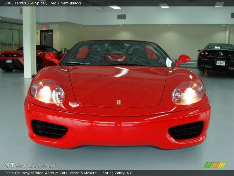 Red / Nero (Black) 2003 Ferrari 360 Spider