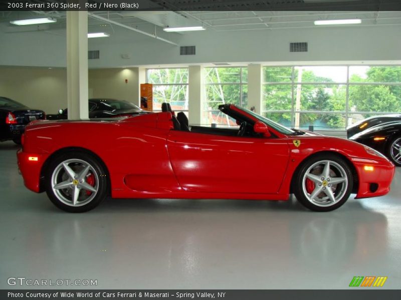 Red / Nero (Black) 2003 Ferrari 360 Spider