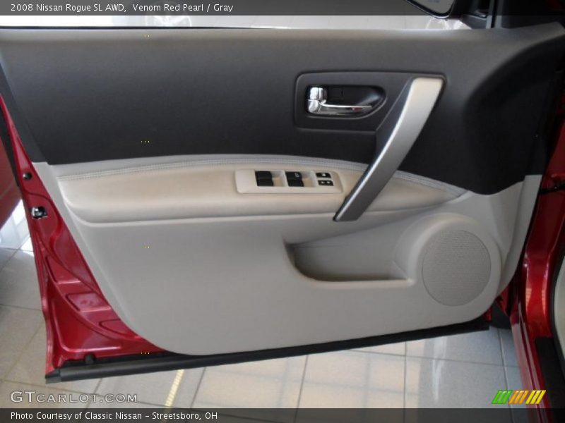 Venom Red Pearl / Gray 2008 Nissan Rogue SL AWD