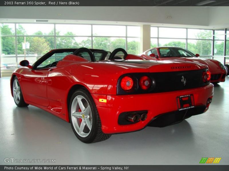 Red / Nero (Black) 2003 Ferrari 360 Spider